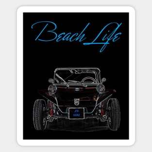 Beach Life Summer Car Front View Magnet